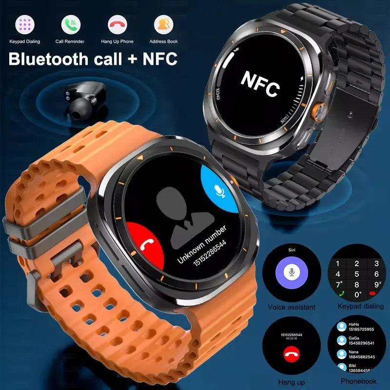 2025 New Galaxy Watch 7 Ultra | 32GB Smartwatch GPS NFC | 1.5" AMOLED Screen Fitness & Health Tracker