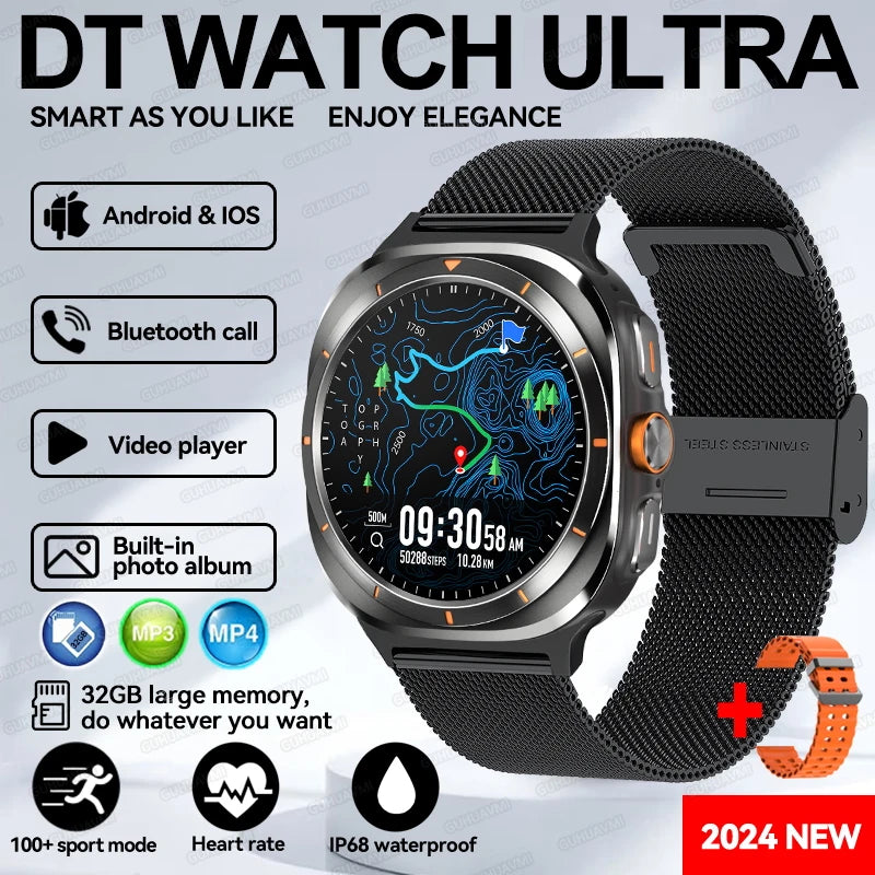 2025 New Galaxy Watch 7 Ultra | 32GB Smartwatch GPS NFC | 1.5" AMOLED Screen Fitness & Health Tracker